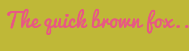 Image with Font Color E85883 and Background Color BFB837